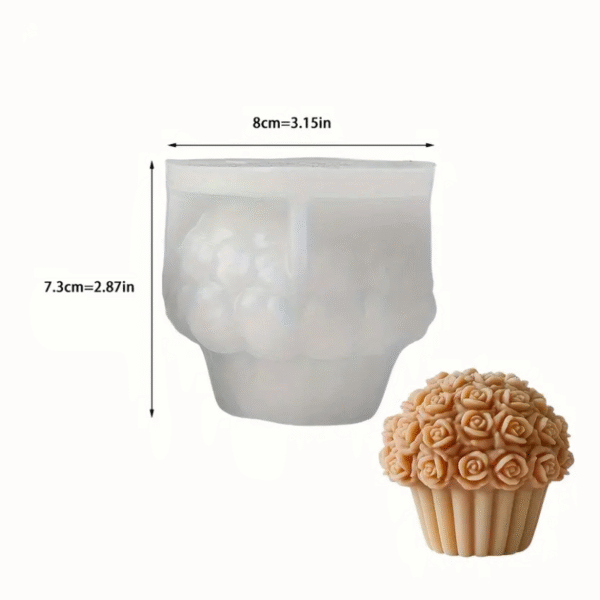 M213 Cupcake con flores - Image 2